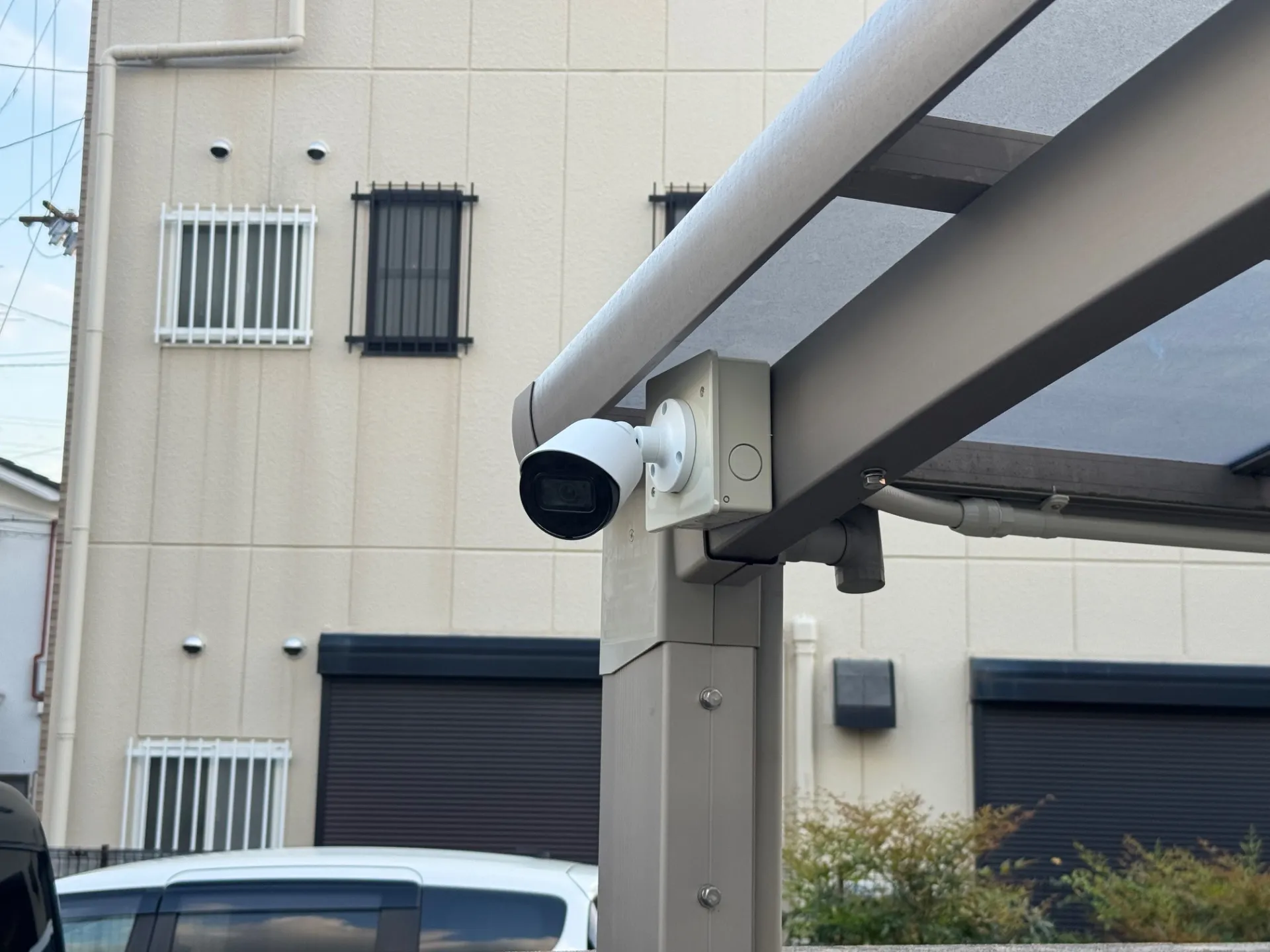 【大阪】八尾市・一軒家・防犯カメラ設置工事・強盗対策・屋外カメラ・防水カメラ・暗視カメラ・遠隔監視
