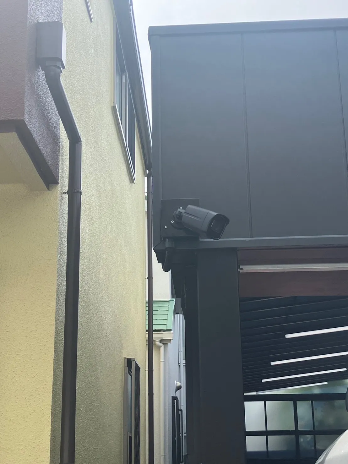 【兵庫】芦屋市・一軒家・防犯カメラ設置工事・強盗対策・屋外カメラ・防水カメラ・暗視カメラ・遠隔監視